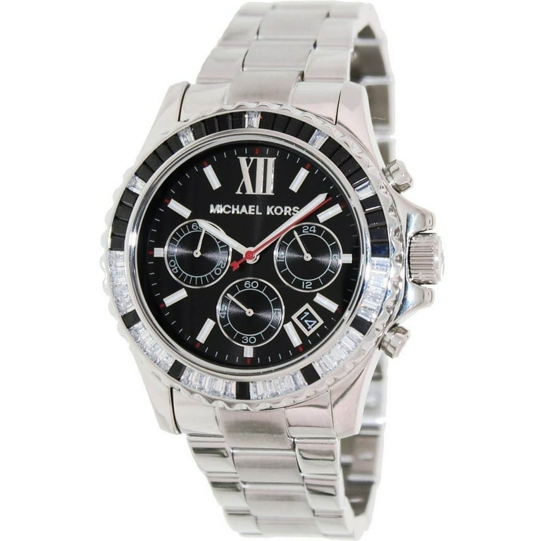  Shop Authentic Michael Kors Everest Chronograph Black Dial Silver Steel Strap Watch For Women - MK5753 - Luxxuri