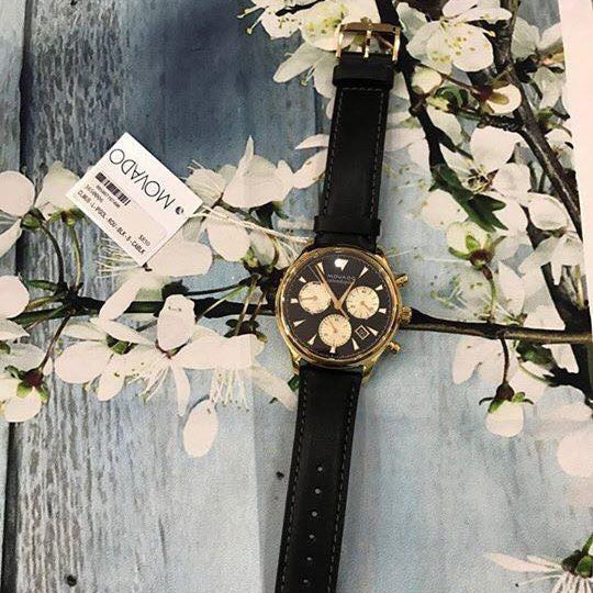  Shop Authentic Movado Heritage Chronograph Calendoplan Blue Dial Black Leather Strap Watch for Men - 3650006 - Luxxuri