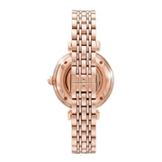  Shop Authentic Emporio Armani Gianni T-Bar Silver Dial Rose Gold Steel Strap Watch For Women - AR60023 - Luxxuri