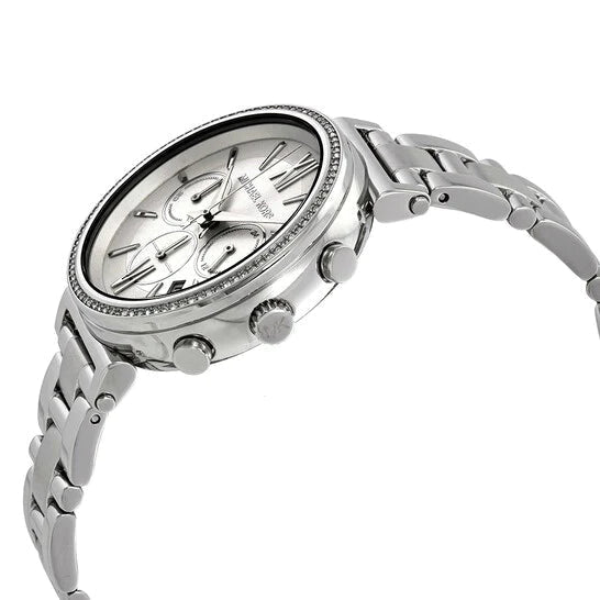  Shop Authentic Michael Kors Sofie Quartz Silver Dial Silver Steel Strap Watch For Women - MK6575 - Luxxuri