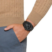  Shop Authentic Fossil Machine Chronograph Black Dial Black Steel Strap Watch for Men - FS4552 - Luxxuri