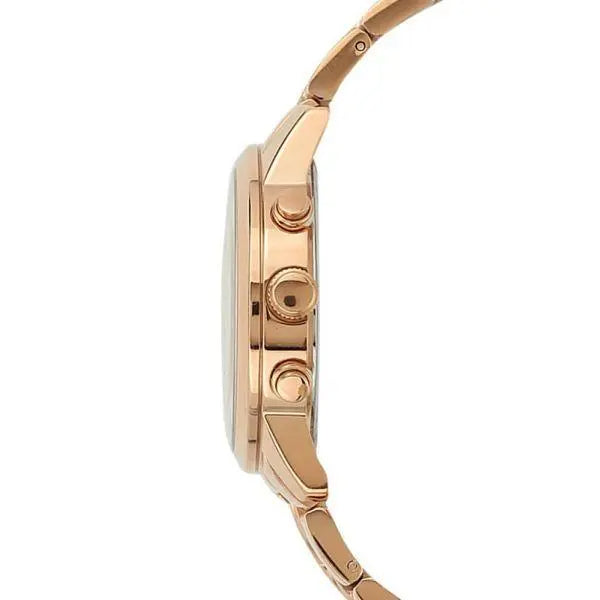  Shop Authentic Guess Mini Sunrise Chronograph Quartz Rose Gold Dial Rose Gold Steel Strap Watch For Women - W0448L3 - Luxxuri