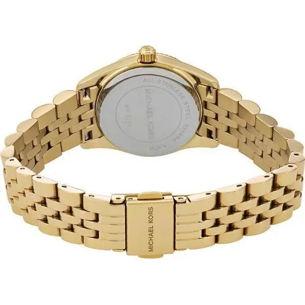  Shop Authentic Michael Kors Lexington Quartz Orange Dial Gold Steel Strap Watch For Women - MK3284 - Luxxuri