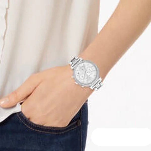  Shop Authentic Michael Kors Sofie Quartz Silver Dial Silver Steel Strap Watch For Women - MK6575 - Luxxuri