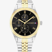  Shop Authentic Tommy Hilfiger Monica Chronograph Black Dial Two Tone Steel Strap Watch For Women - 1782591 - Luxxuri