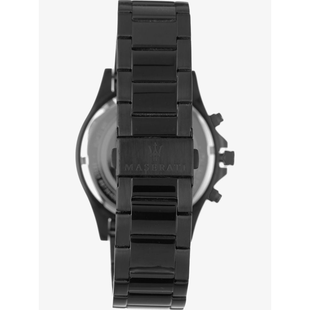  Shop Authentic Maserati SFIDA Chronograph Black Dial Black Steel Strap Watch For Men - R8873640011 - Luxxuri