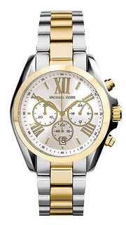  Shop Authentic Michael Kors Bradshaw Silver Dial Two Tone Steel Strap Watch for Women - MK5627 - Luxxuri