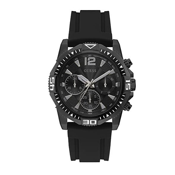  Shop Authentic Guess Commander Black Dial Black Rubber Strap Watch for Men - GW0211G3 - Luxxuri