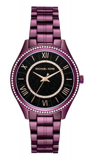  Shop Authentic Michael Kors Lauryn Black Dial Purple Steel Strap Watch for Women - MK3724 - Luxxuri