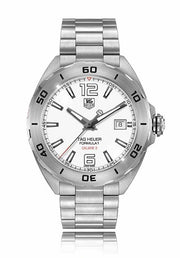  Shop Authentic Tag Heuer Formula 1 Calibre 5 Automatic White Dial Silver Steel Strap Watch for Men - WAZ2114.BA0875 - Luxxuri