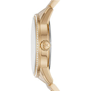  Shop Authentic Michael Kors Ritz Pave Crystals Gold Dial Gold Steel Strap Watch for Women - MK6862 - Luxxuri