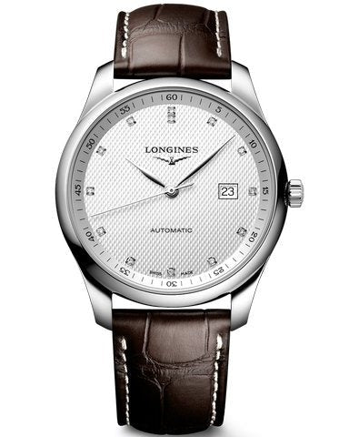  Shop Authentic Longines Master Collection Automatic 40mm White Dial Brown Leather Strap Watch for Men - L2.793.4.77.3 - Luxxuri
