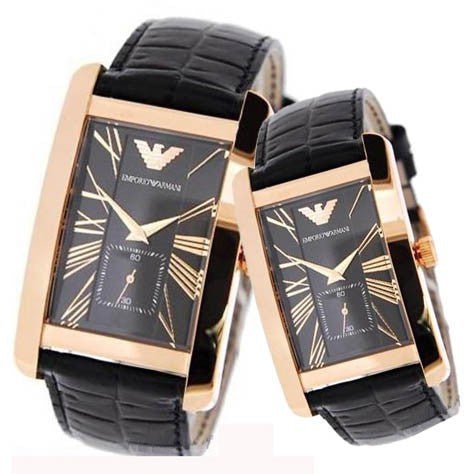  Shop Authentic Emporio Armani Classic Black Dial Black Leather Strap Watch For Women - AR0169 - Luxxuri