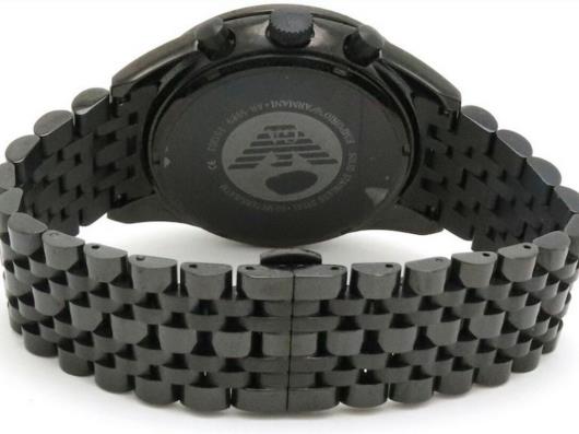  Shop Authentic Emporio Armani Tazio Chronograph Black Dial Black Steel Strap Watch For Men - AR5989 - Luxxuri