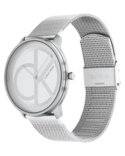  Shop Authentic Calvin Klein Minimal White Dial Silver Mesh Bracelet Watch for Men - K3M5115X - Luxxuri