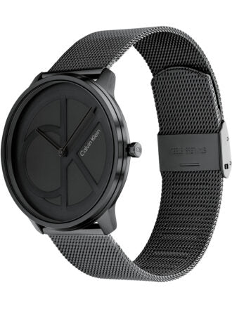  Shop Authentic Calvin Klein Minimal Black Dial Black Mesh Bracelet Watch for Men - K3M514B1 - Luxxuri