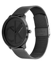  Shop Authentic Calvin Klein Minimal Black Dial Black Mesh Bracelet Watch for Men - K3M214X1 - Luxxuri
