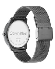  Shop Authentic Calvin Klein Minimal Grey Dial Grey Mesh Bracelet Watch for Men - K3M517P4 - Luxxuri