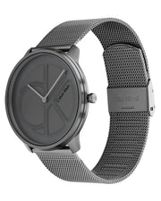  Shop Authentic Calvin Klein Minimal Grey Dial Grey Mesh Bracelet Watch for Men - K3M517P4 - Luxxuri