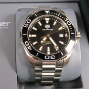  Shop Authentic Tag Heuer Aquaracer Black Dial Silver Steel Strap Watch for Men - WAY111A.BA0928 - Luxxuri