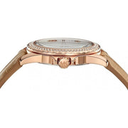  Shop Authentic Michael Kors Mini Everest Crystals White Dial Brown Leather Strap Watch for Women - MK4719 - Luxxuri