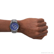  Shop Authentic Armani Exchange Banks Chronograph Blue Dial Grey Steel Strap Watch For Men - AX1731 - Luxxuri