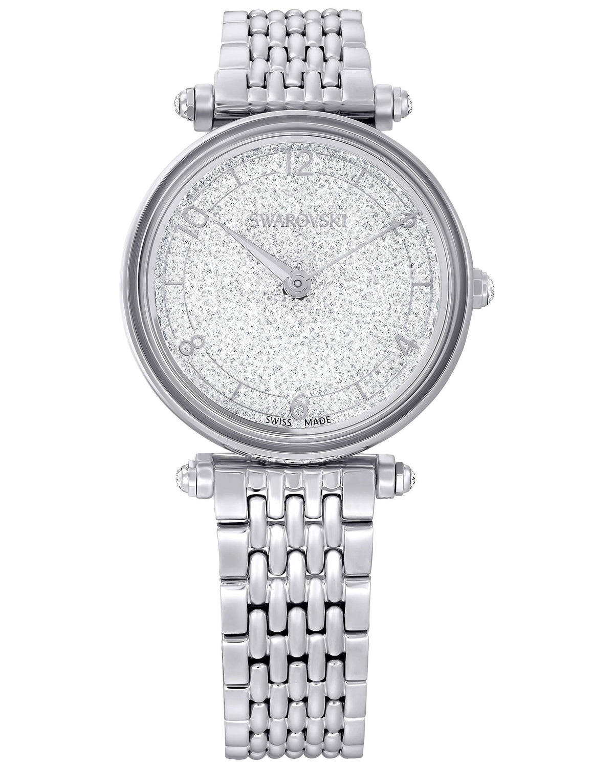  Shop Authentic Swarovski Crystalline Wonder Silver Dial Silver Steel Strap Watch for Women - 5656929 - Luxxuri