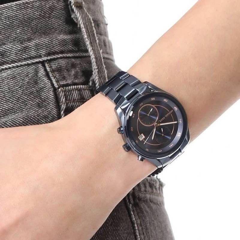  Shop Authentic Michael Kors Briar Blue Dial Blue Steel Strap Watch For Women - MK6468 - Luxxuri