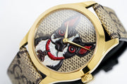  Shop Authentic Gucci G Timeless Brown Dial Brown Leather Strap Watch For Women - YA1264056 - Luxxuri