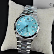  Shop Authentic Citizen Tsuyosa Automatic Turquoise Dial Silver Steel Strap Watch For Men - NJ0151-88M - Luxxuri