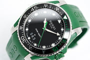  Shop Authentic Gucci Dive Black Dial Green Rubber Strap Watch For Men - YA136310 - Luxxuri