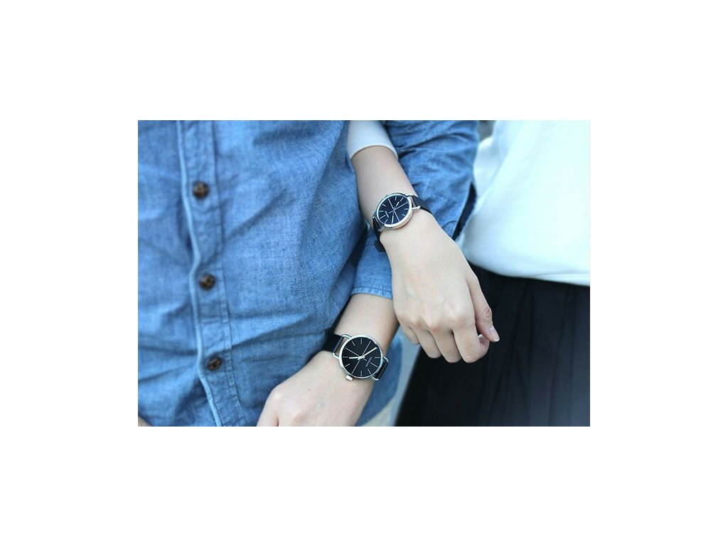  Shop Authentic Calvin Klein Even Black Dial Black Leather Strap Watch for Women  - K7B231CZ - Luxxuri