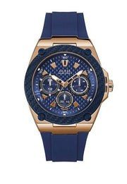  Shop Authentic Guess Legacy Blue Dial Blue Silicone Strap Watch For Men - W1049G2 - Luxxuri