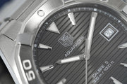  Shop Authentic Tag Heuer Aquaracer Automatic Anthracite Grey Dial Silver Steel Strap Watch for Men - WAY2113.BA0928 - Luxxuri