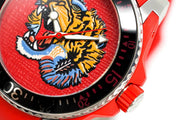  Shop Authentic Gucci Dive Quartz Red Dial Red Rubber Strap Watch For Men - YA136315 - Luxxuri