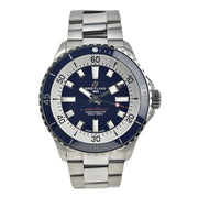  Shop Authentic Breitling Superocean Automatic 42mm Blue Dial Silver Steel Strap Watch for Men - A17375E71C1A1 - Luxxuri