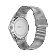  Shop Authentic Hugo Boss Legacy Grey Dial Silver Mesh Bracelet Watch for Men - 1513673 - Luxxuri