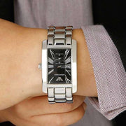  Shop Authentic Emporio Armani Classic Black Dial Silver Stainless Steel Watch For Women - AR0157 - Luxxuri