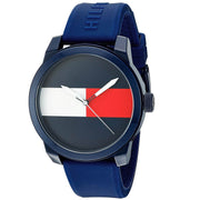  Shop Authentic Tommy Hilfiger Denim Quartz Blue Dial Blue Rubber Strap Watch for Men - 1791322 - Luxxuri