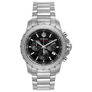  Shop Authentic Movado Series 800 Chronograph Black Dial Silver Steel Strap Watch For Men - 2600110 - Luxxuri