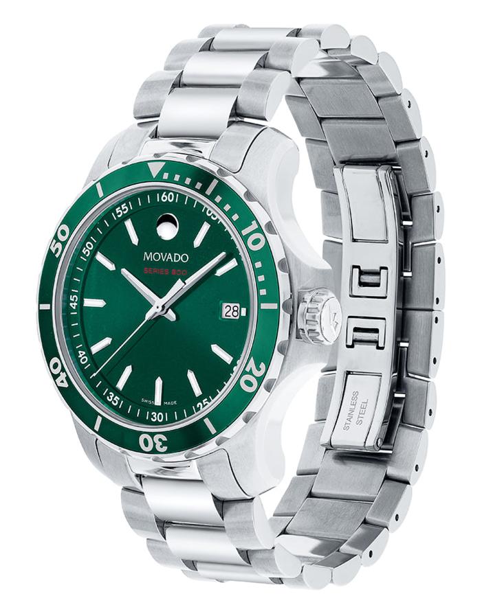 Shop Authentic Movado Series 800 Green Dial Silver Steel Strap Watch For Men - 2600136 - Luxxuri
