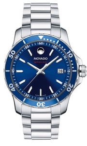  Shop Authentic Movado Series 800 Blue Dial Silver Steel Strap Watch For Men - 2600137 - Luxxuri