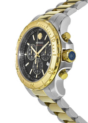  Shop Authentic Movado Series 800 Chronograph Black Dial Two Tone Steel Strap Watch For Men - 2600138 - Luxxuri