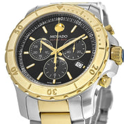  Shop Authentic Movado Series 800 Chronograph Black Dial Two Tone Steel Strap Watch For Men - 2600138 - Luxxuri