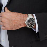  Shop Authentic Movado Series 800 Chronograph Black Dial Silver Steel Strap Watch For Men - 2600142 - Luxxuri