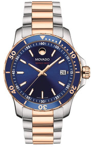  Shop Authentic Movado Series 800 Blue Dial Two Tone Steel Strap Watch for Men - 2600149 - Luxxuri