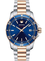  Shop Authentic Movado Series 800 Blue Dial Two Tone Steel Strap Watch for Men - 2600149 - Luxxuri