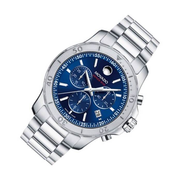  Shop Authentic Movado Series 800 Blue Dial Silver Steel Strap Watch for Men - 2600151 - Luxxuri