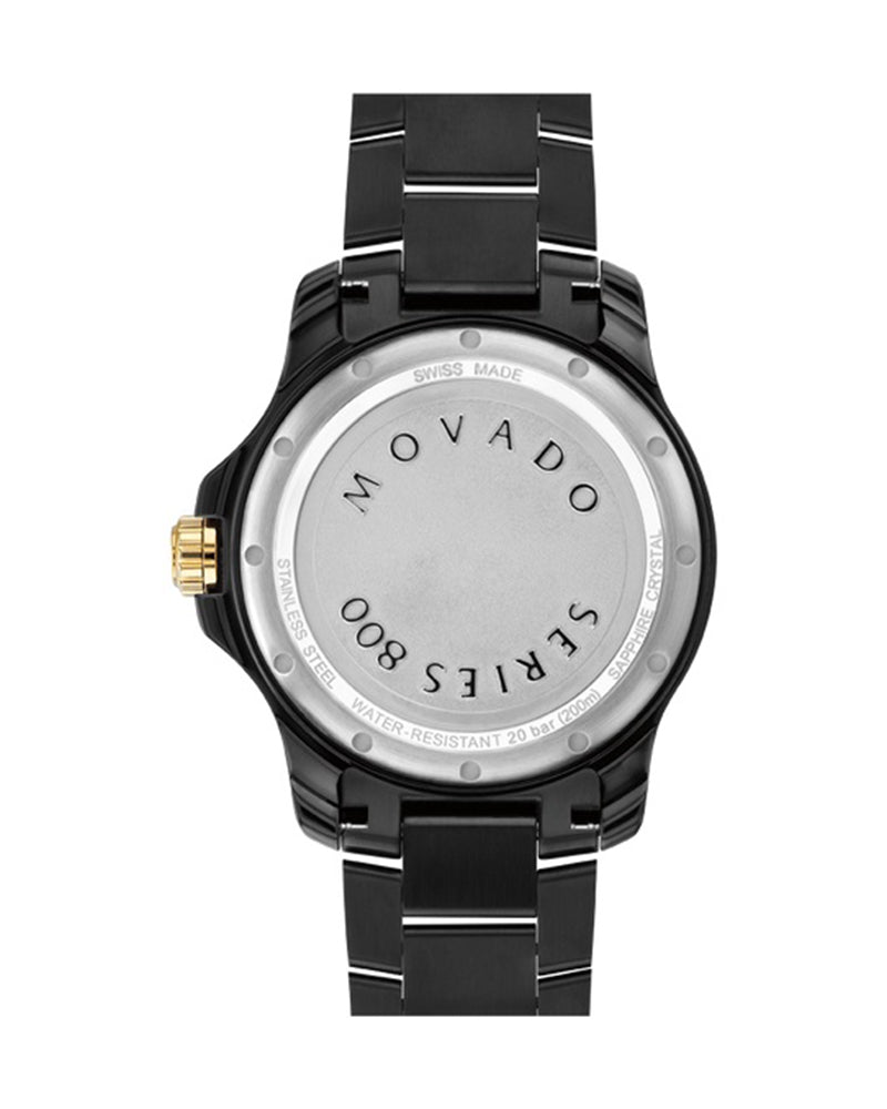  Shop Authentic Movado Series 800 Black Dial Black Steel Strap Watch For Men - 2600161 - Luxxuri