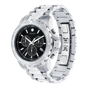  Shop Authentic Movado Series 800 Chronograph Black Dial Silver Steel Strap Watch For Men - 2600110 - Luxxuri